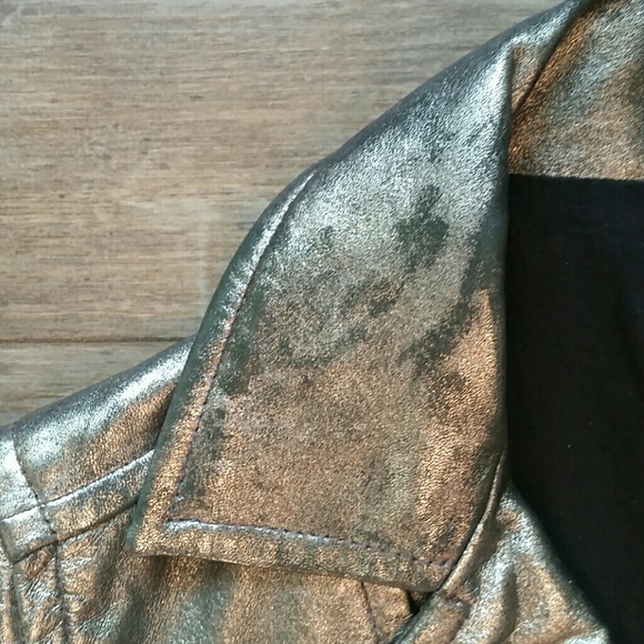Sandro leather jacket sz 2 - Picture 4 of 5